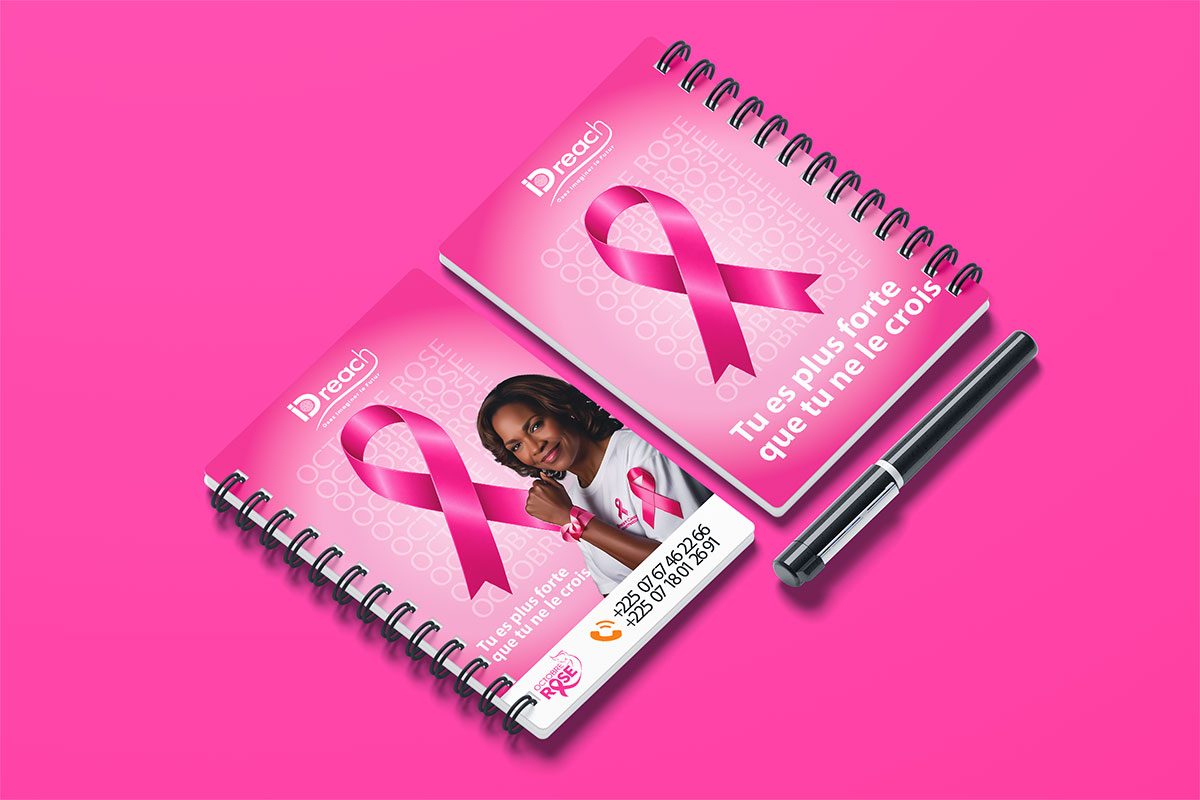 BLOC NOTE OCTOBRE ROSE