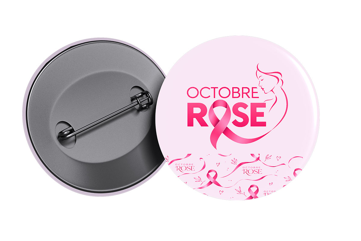 PINS OCTOBRE ROSE